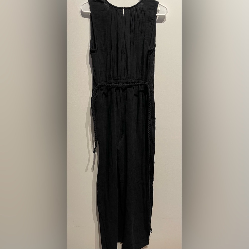 Universal Thread Women’s Gauzy Tie-Waist Jumpsuit Black Size XS NWT - Picture 2 of 5